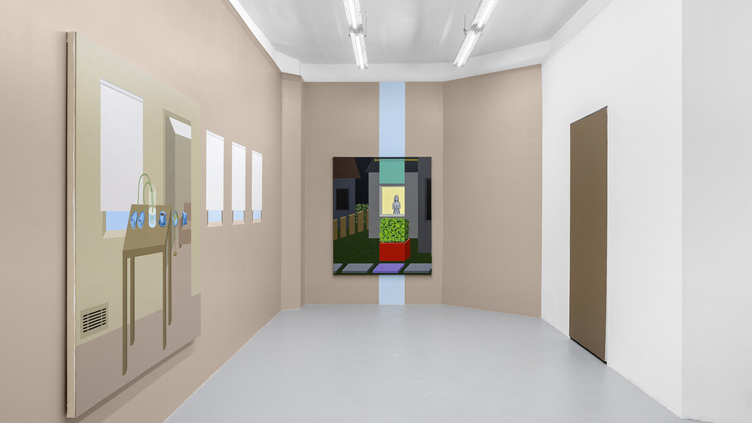 Emily Ludwig Shaffer, The fosse way, vue de l'exposition. Avec l'aimable autorisation de la Galerie Pact