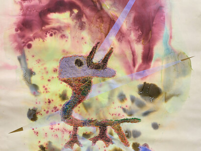 Griselda Rosas, Ni tanto que queme al santo, ni tanto que no lo alumbre (detail), 2025. Courtesy of Luis De Jesus Los Angeles