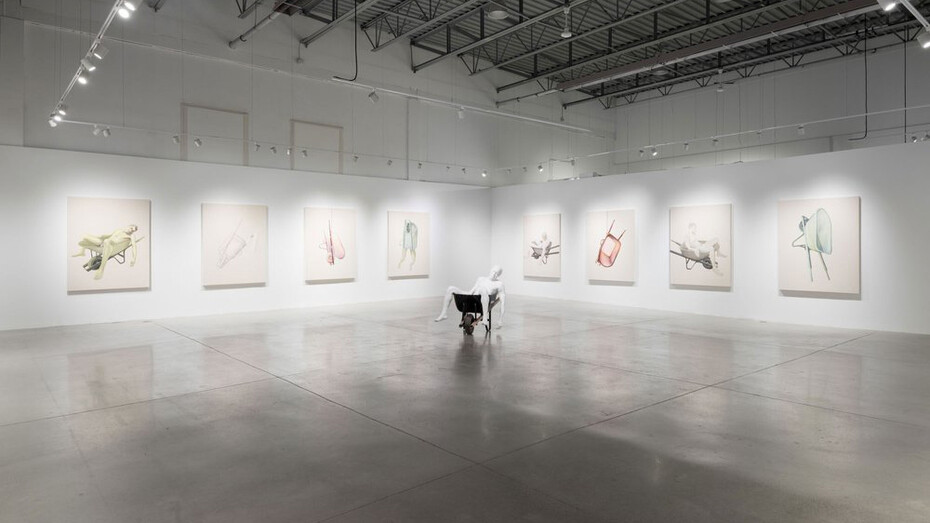 Stanley Février, Terre des fissures, vue d’exposition. Avec l’aimable autorisation de Blouin Division
