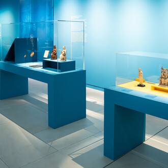 Le moyen âge du XIXe siècle. Créations et faux dans les arts précieux, vue de l'exposition. Avec l'aimable autorisation du Musée de Cluny