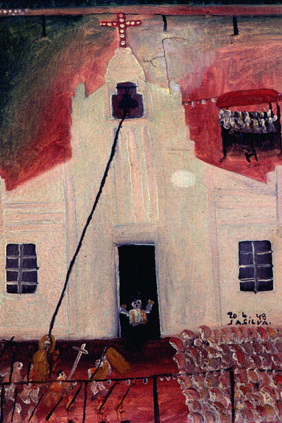 Jose Antonio da Silva, Procession (detail), 1948. Courtesy of São Paulo Museum of Modern Art
