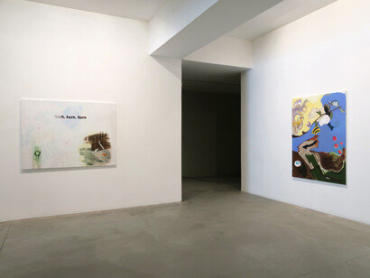 Maria Condado, Turn, turn, turn, vista da exposição. Cortesia de Carlos Carvalho