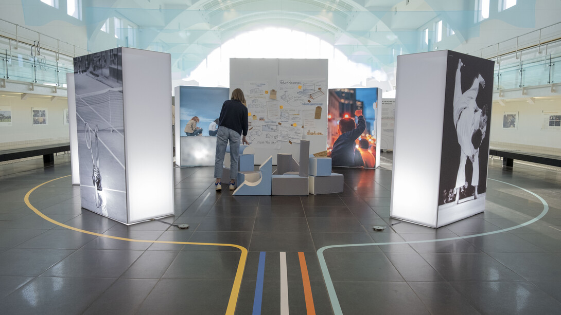 Podium: the strength of sport, exhibition view. Courtesy of La Cité Miroir