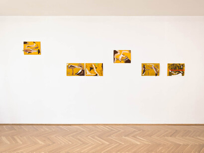 Francis Offmans, Weaving stories, ausstellungsansicht. Mit freundlicher genehmigung der Secession