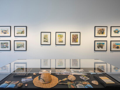 Jaroslava Bičovská, California diary, exhibition view. Courtesy of Danubiana