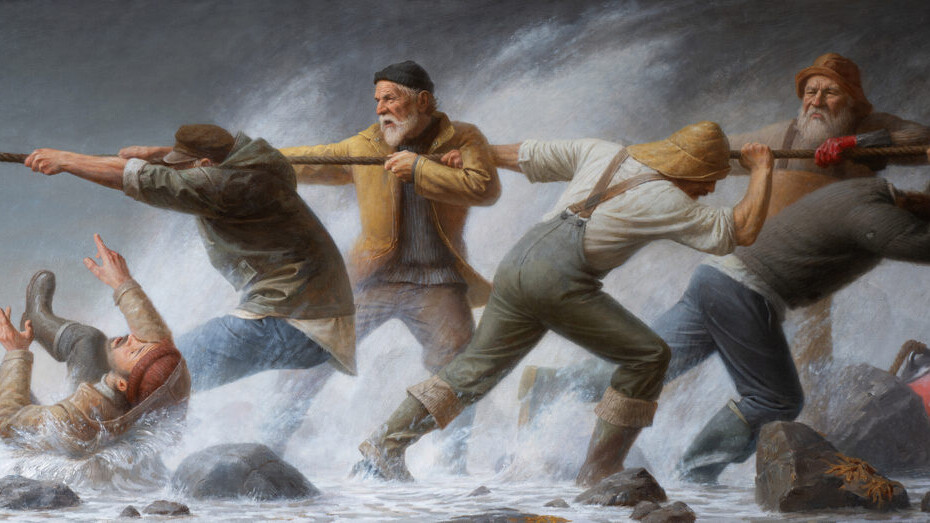 Rolf Hellem, The fishermans (detail), 2024. Courtesy of Grenning Gallery