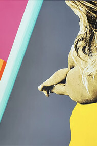 Dani Marie, It’s just a sunrise darling, 2022 , acrylic paint, paper, glue 