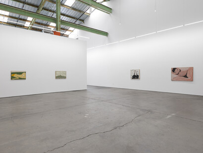 Stephen Pace, Nudes and birds, exhibition view. Courtesy of Altman Siegel