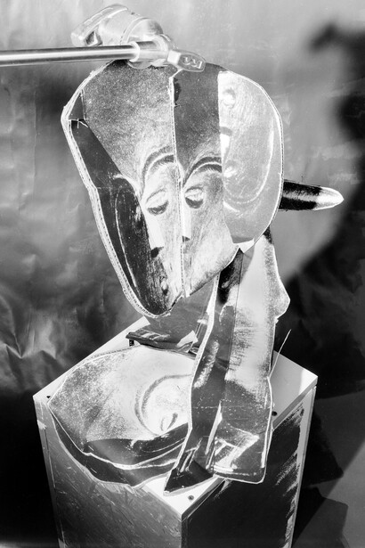 David Alekhuogie, Mother country masque 1, 2024. Courtesy of Yancey Richardson Gallery