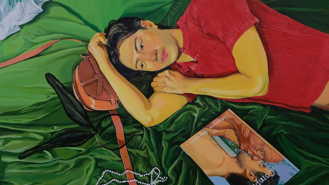 Li Wang, Jing with their Loewe bag (detail), 2023. Courtesy of Fragment Gallery