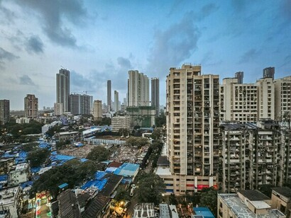 Urban landscape of Mumbai, India: symbol of a multipolar world or financial prosperity and
