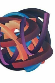 Julia Farrer, A Knot of Time I, 2013, acrylic on panel 80 x 82cm