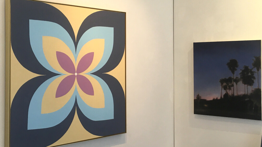 Various artists, All about blue 226, exhibition view. Courtesy of Elisa Contemporary Art