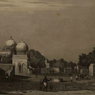 T. Jeavons, Bejapore (detail). Courtesy of Dhoomimal Gallery