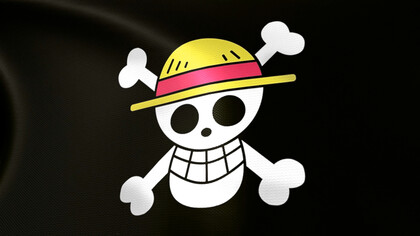 The famous Straw Hat Jolly Roger emblem, signifying the new global vocabulary of protest shaped by pop culture