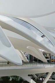 Close-up on United Arab Emirates Pavilion at Expo 2020 in Dubai