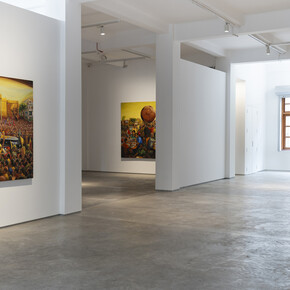 Vinod Balak, An axis for a revolution, exhibition view. Courtesy of Galerie Mirchandani + Steinruecke