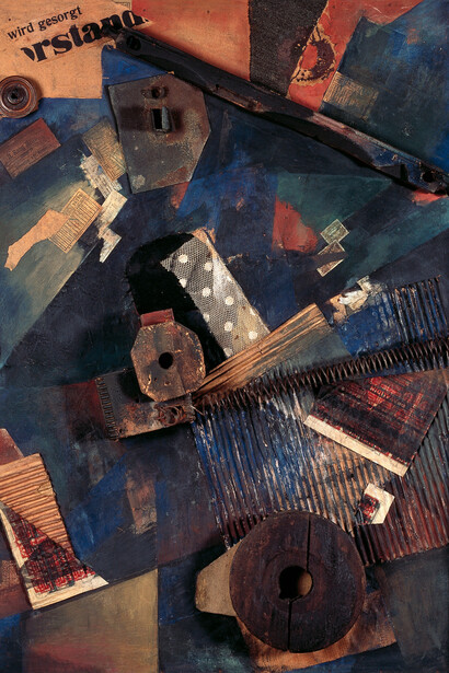 Kurt Schwitters, Dislocated forces (detail), 1920/1938. Courtesy of Zentrum Paul Klee