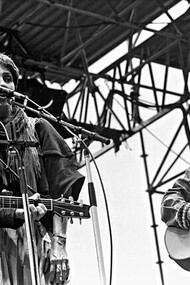   Bob Dylan, Joan Baez and Santana playing at Einmalige Union in Hamburg, Germany