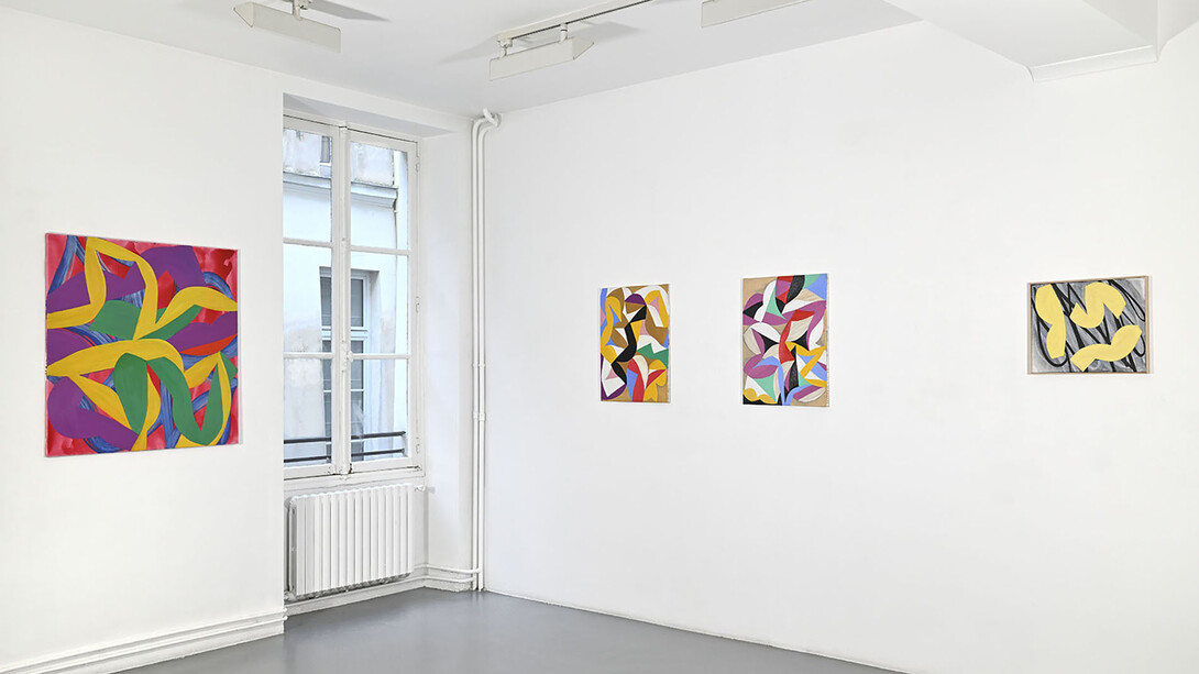 Alain Clément, Peintures et monotypes, exhibition view. Courtesy of Galerie Catherine Putman