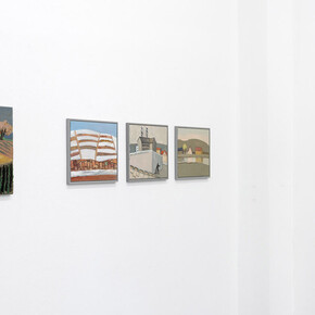 Ralf Kerbach, Landschaften. Kindheitswege, ausstellungsansicht. Mit freundlicher genehmigung der Galerie Poll