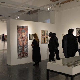 Raúl Avellaneda, No somos más que un trozo de carne, vista de exhibición. Cortesía de Espacio El Dorado