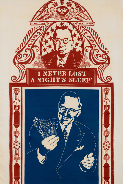 William Kent, Truman (detail), 1966. Courtesy of Ricco/Maresca Gallery