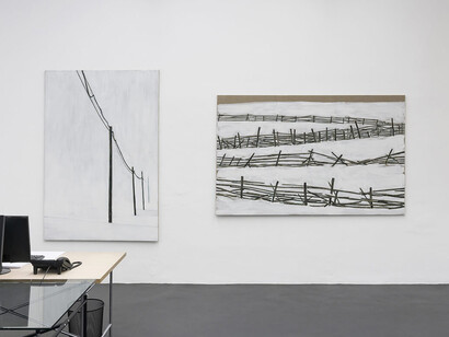 Dieter Mammel, Snow, exhibition view. Courtesy of Galerie Poll