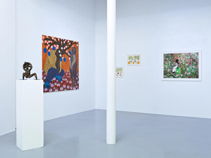 Various artists, Are we going somewhere or just going, exhibition view. Courtesy of Afikaris Gallery