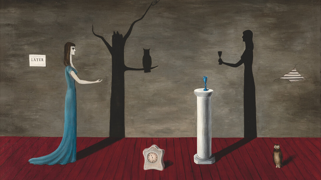 Gertrude Abercrombie, Strange shadows (Shadow and substance), 1950. Courtesy of Colby College Museum of Art