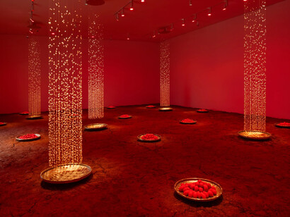 Antonio Obá, Nascimento, exhibition view. Courtesy of Mendes Wood DM