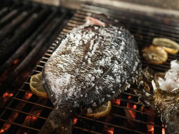 Pesce sulla griglia con sale: "Sulla graticola vidi Jeff, il mio amico dentice... e capii che anche lui era finito nella rete degli uomini"