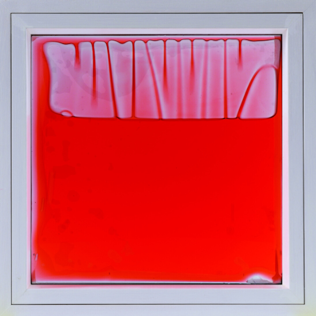 Giovanni Anceschi, Vetroliquido rosso, 1959-2016. Courtesy of Galleria Tega