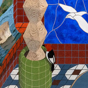 Gustav Hamilton, Two bird race, 2025. Courtesy of David B. Smith Gallery