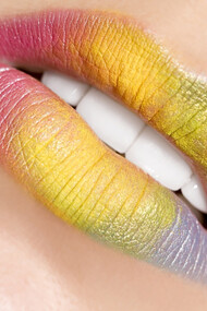 Rainbow lipstick
