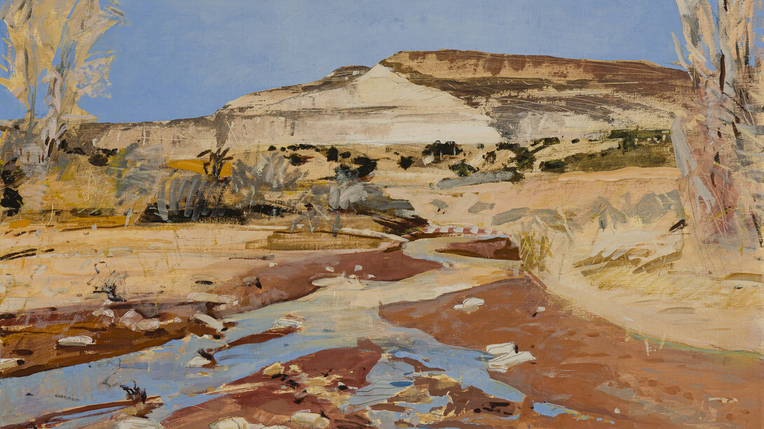 Forrest Moses, Desert water at Abiquiu #2 (detail), ca. 1979. Courtesy of LewAllen Galleries
