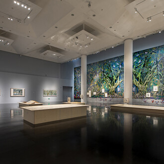 Various artists, Attuning to life-ode to the forest. Zhu Danian's nature poetry, exhibition view. Courtesy of Tsinghua University Art Museum