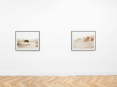 Zhang Kechun, The yellow desert, exhibition view. Courtesy of Huxley-Parlour Gallery