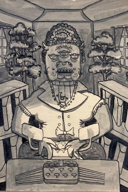 Hannah Barrett, The code (detail), 2025. Courtesy of the Schoolhouse Gallery