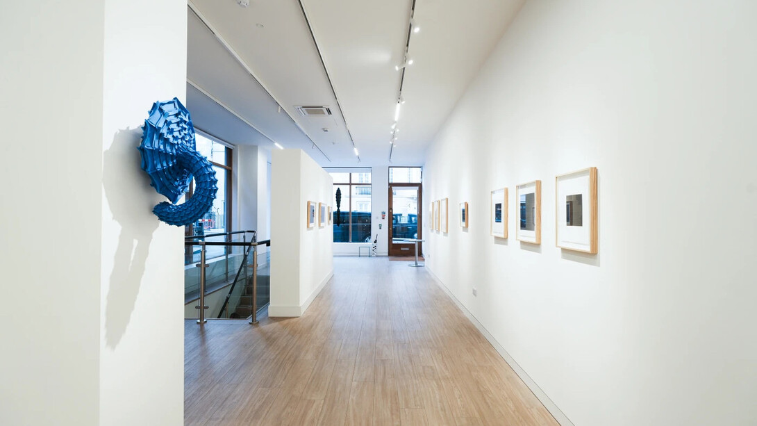 Zhang Xiaodong and Matija Čop, Folded voices, exhibition view. Courtesy of Upsilon Gallery