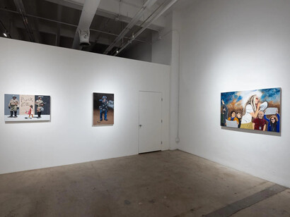 Cole Case, And it keeps coming 'til the day it stops, exhibition view. Courtesy of Track 16 Gallery