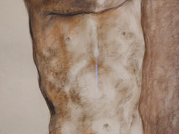 Francisco Zúñiga, Torso (1963). Crayón sobre papel. Fotos: AKEZ