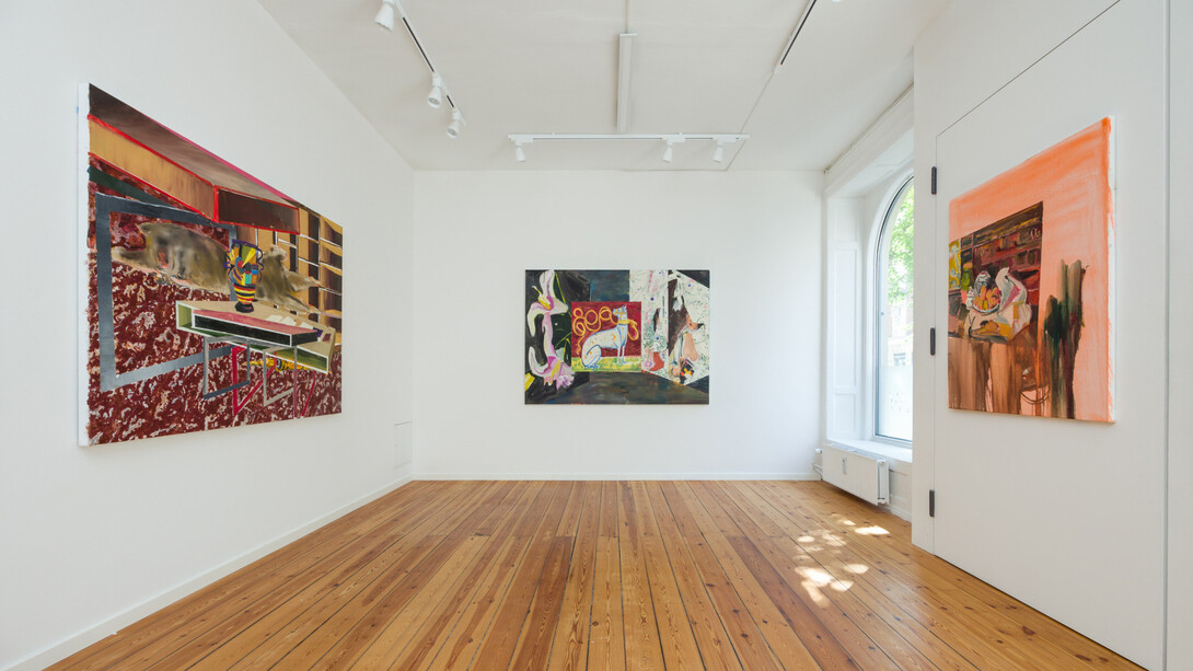 Erik A. Frandsen, Paintings 2025, exhibition view. Courtesy of Hans Alf Gallery 