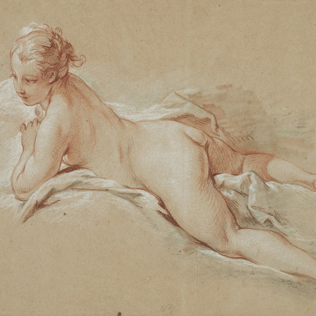 15. François Boucher, Femme nue allongée, vers 1740. 