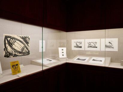 Ferlinghetti for San Francisco, exhibition view. Courtesy of De Young Museum