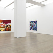 Katherina Olschbaur, I spend all day waiting for the night, exhibition view. Courtesy of Perrotin