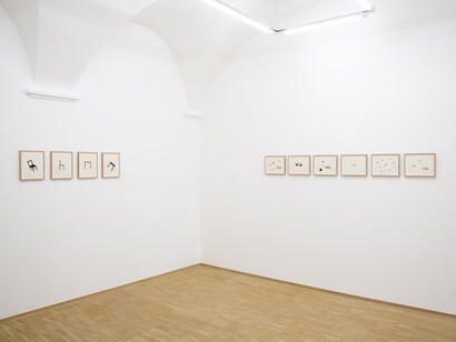 Robert Wilson, OEuvres sur papier, exhibition view. Courtesy of Nosbaum Reding