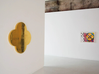 Max Gimblett, Where dreams come, exhibition view. Courtesy of Hosfelt Gallery