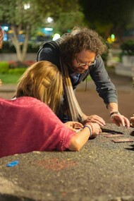 Jurgen Ureña in shooting of «Abrázame como antes»