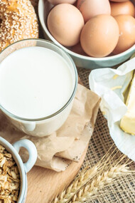 Milk and bakery products are among the most common food groups associated with intolerance
